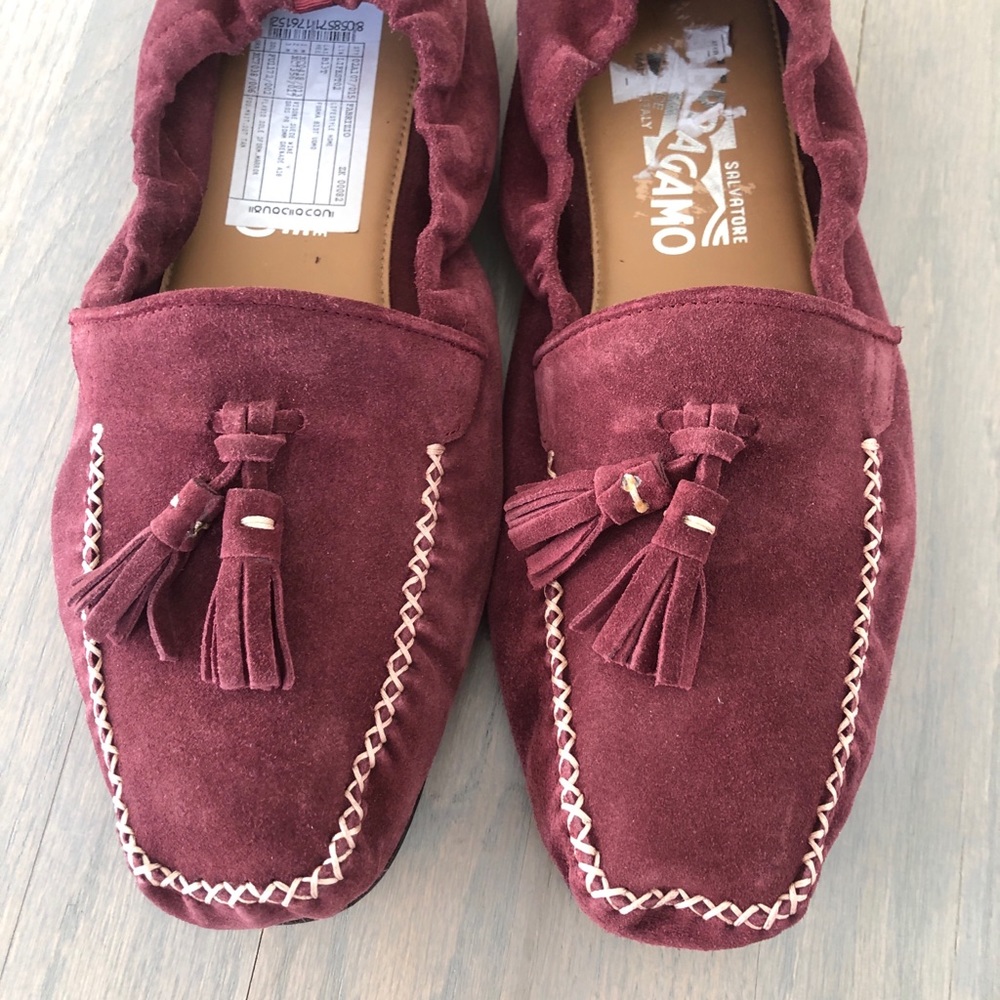 Ferragamo Fabrizio Suede loafers size 81/5 NWT
